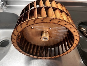 レンジフード クリーニング前